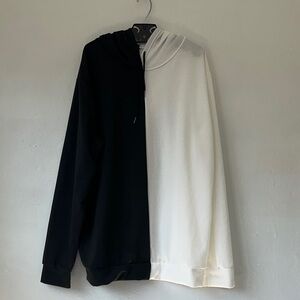 Black and White Men's Hoodie